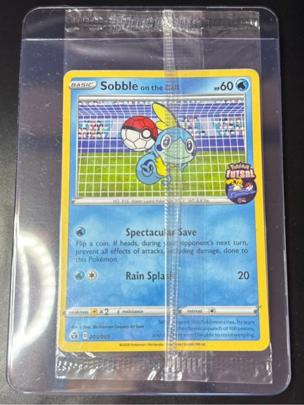Futsal Promo card sealed soccer football stamped Sobble on the ball 2020 release